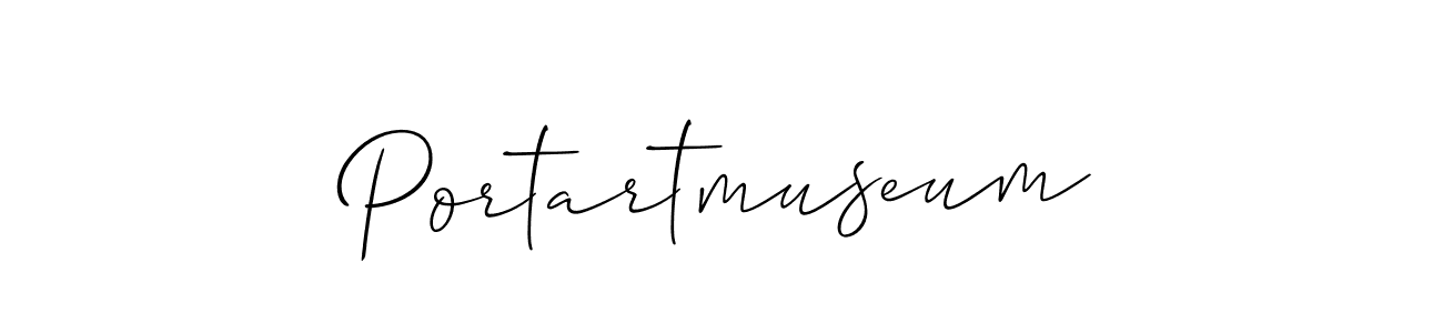 You should practise on your own different ways (Allison_Script) to write your name (Portartmuseum) in signature. don't let someone else do it for you. Portartmuseum signature style 2 images and pictures png