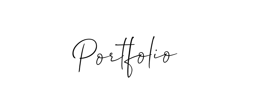 How to Draw Portfolio signature style? Allison_Script is a latest design signature styles for name Portfolio. Portfolio signature style 2 images and pictures png