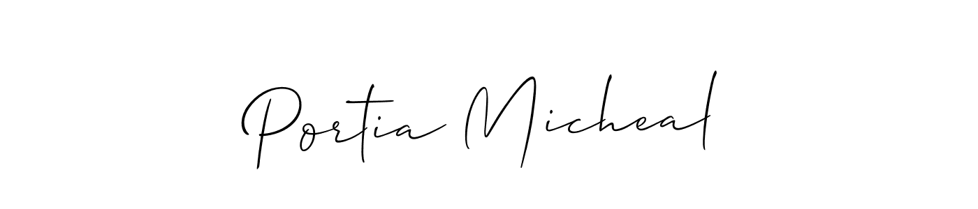 See photos of Portia Micheal official signature by Spectra . Check more albums & portfolios. Read reviews & check more about Allison_Script font. Portia Micheal signature style 2 images and pictures png