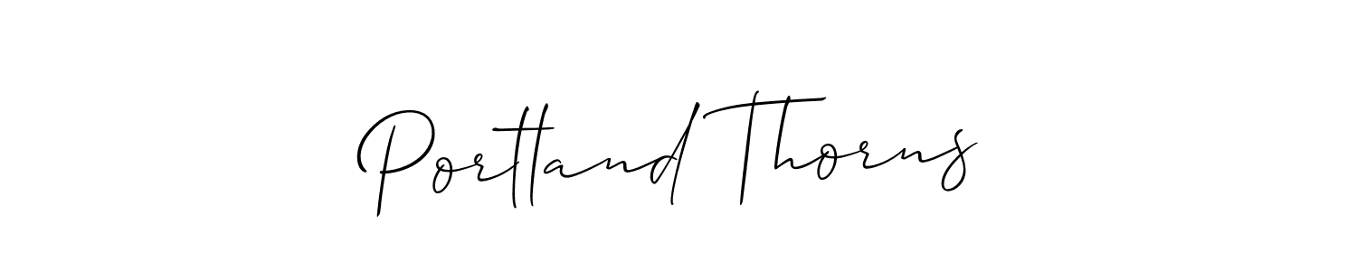 This is the best signature style for the Portland Thorns name. Also you like these signature font (Allison_Script). Mix name signature. Portland Thorns signature style 2 images and pictures png