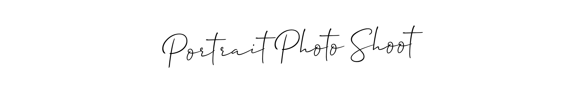 How to Draw Portrait Photo Shoot signature style? Allison_Script is a latest design signature styles for name Portrait Photo Shoot. Portrait Photo Shoot signature style 2 images and pictures png