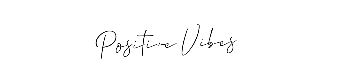 You should practise on your own different ways (Allison_Script) to write your name (Positive Vibes) in signature. don't let someone else do it for you. Positive Vibes signature style 2 images and pictures png