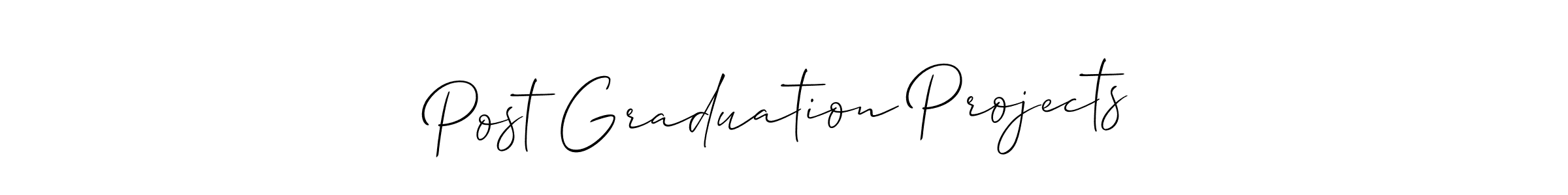 How to make Post Graduation Projects name signature. Use Allison_Script style for creating short signs online. This is the latest handwritten sign. Post Graduation Projects signature style 2 images and pictures png