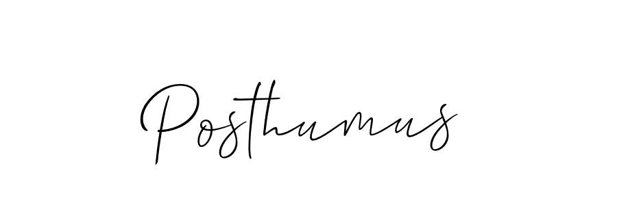 How to make Posthumus signature? Allison_Script is a professional autograph style. Create handwritten signature for Posthumus name. Posthumus signature style 2 images and pictures png