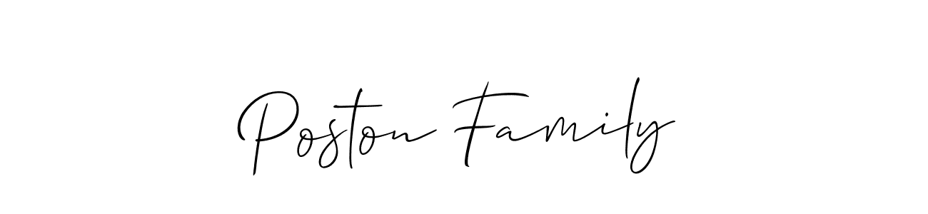 Check out images of Autograph of Poston Family name. Actor Poston Family Signature Style. Allison_Script is a professional sign style online. Poston Family signature style 2 images and pictures png