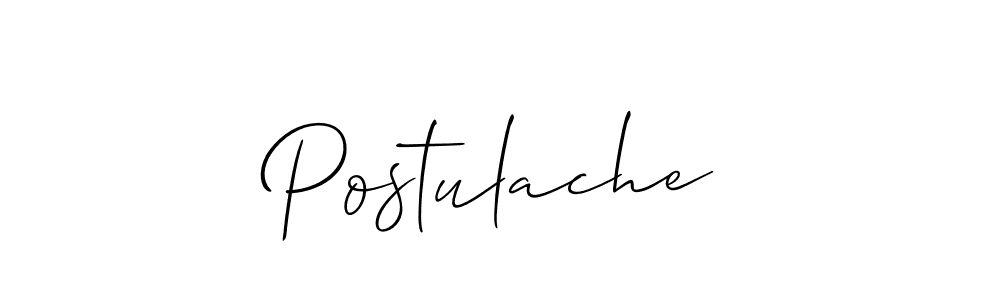 How to make Postulache signature? Allison_Script is a professional autograph style. Create handwritten signature for Postulache name. Postulache signature style 2 images and pictures png