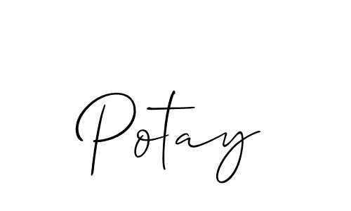 Once you've used our free online signature maker to create your best signature Allison_Script style, it's time to enjoy all of the benefits that Potay name signing documents. Potay signature style 2 images and pictures png