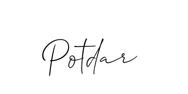 How to make Potdar name signature. Use Allison_Script style for creating short signs online. This is the latest handwritten sign. Potdar signature style 2 images and pictures png
