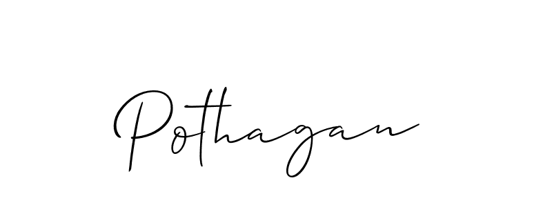 Make a beautiful signature design for name Pothagan. With this signature (Allison_Script) style, you can create a handwritten signature for free. Pothagan signature style 2 images and pictures png