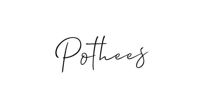 Create a beautiful signature design for name Pothees. With this signature (Allison_Script) fonts, you can make a handwritten signature for free. Pothees signature style 2 images and pictures png