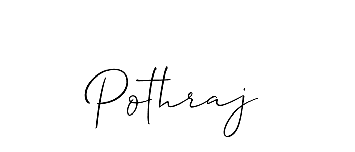 How to make Pothraj signature? Allison_Script is a professional autograph style. Create handwritten signature for Pothraj name. Pothraj signature style 2 images and pictures png