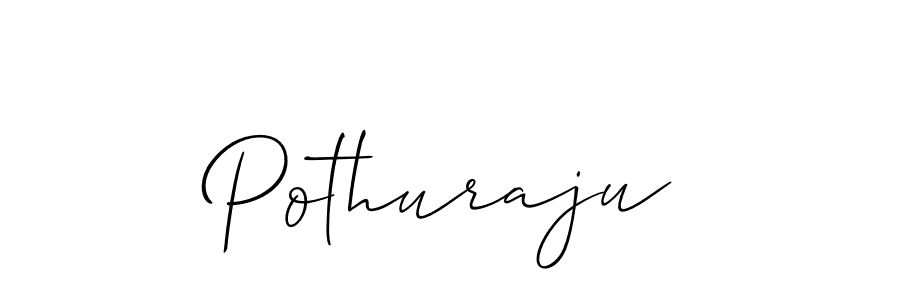 How to make Pothuraju signature? Allison_Script is a professional autograph style. Create handwritten signature for Pothuraju name. Pothuraju signature style 2 images and pictures png