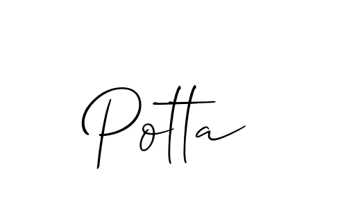 Once you've used our free online signature maker to create your best signature Allison_Script style, it's time to enjoy all of the benefits that Potta name signing documents. Potta signature style 2 images and pictures png