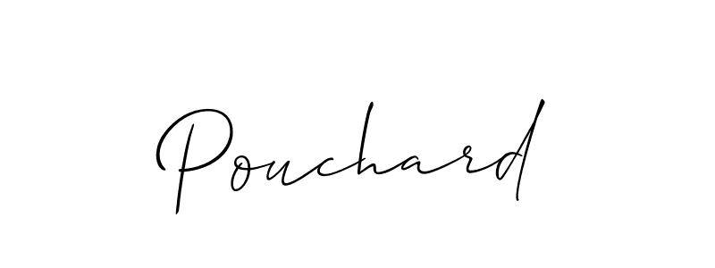 Use a signature maker to create a handwritten signature online. With this signature software, you can design (Allison_Script) your own signature for name Pouchard. Pouchard signature style 2 images and pictures png