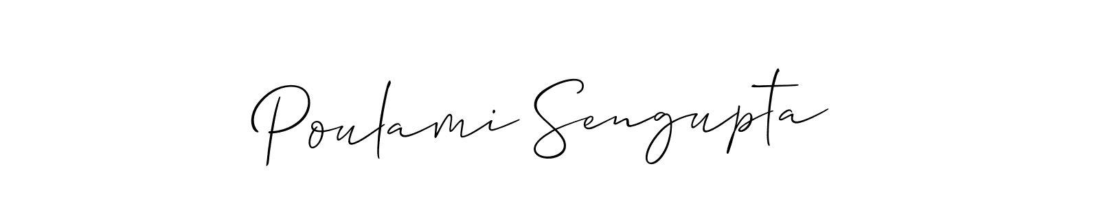 Once you've used our free online signature maker to create your best signature Allison_Script style, it's time to enjoy all of the benefits that Poulami Sengupta name signing documents. Poulami Sengupta signature style 2 images and pictures png