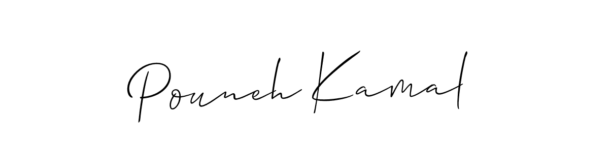 Once you've used our free online signature maker to create your best signature Allison_Script style, it's time to enjoy all of the benefits that Pouneh Kamal name signing documents. Pouneh Kamal signature style 2 images and pictures png