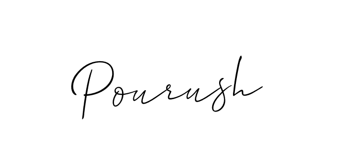 Best and Professional Signature Style for Pourush. Allison_Script Best Signature Style Collection. Pourush signature style 2 images and pictures png