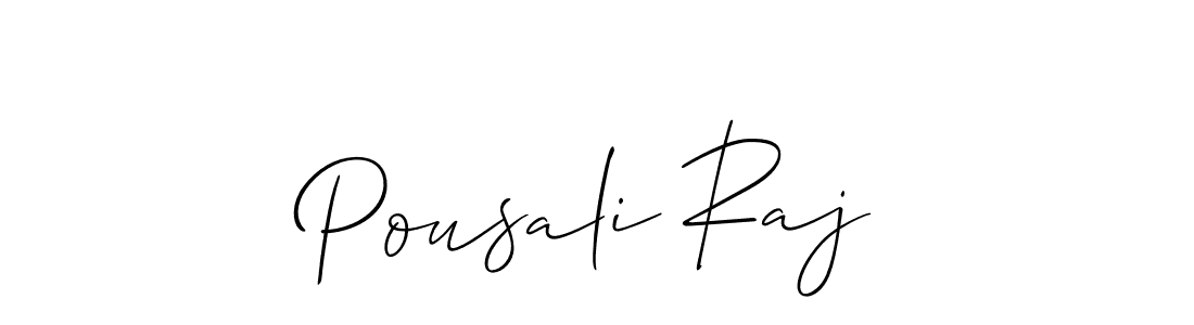 This is the best signature style for the Pousali Raj name. Also you like these signature font (Allison_Script). Mix name signature. Pousali Raj signature style 2 images and pictures png