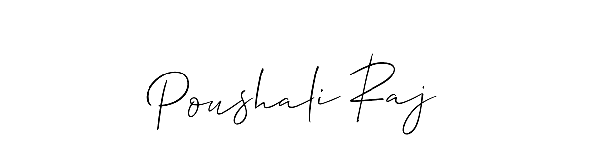 Make a beautiful signature design for name Poushali Raj. Use this online signature maker to create a handwritten signature for free. Poushali Raj signature style 2 images and pictures png