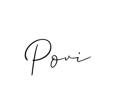 Povi stylish signature style. Best Handwritten Sign (Allison_Script) for my name. Handwritten Signature Collection Ideas for my name Povi. Povi signature style 2 images and pictures png