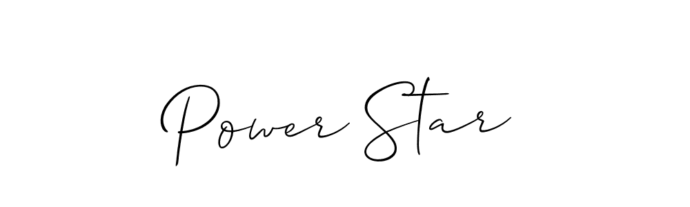 How to make Power Star signature? Allison_Script is a professional autograph style. Create handwritten signature for Power Star name. Power Star signature style 2 images and pictures png