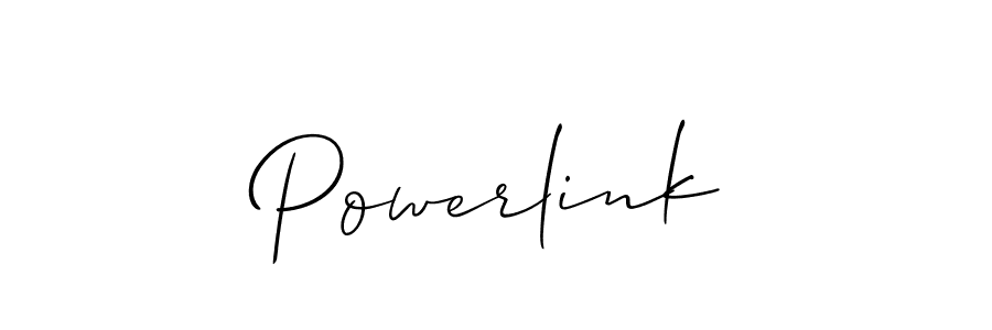 How to make Powerlink name signature. Use Allison_Script style for creating short signs online. This is the latest handwritten sign. Powerlink signature style 2 images and pictures png