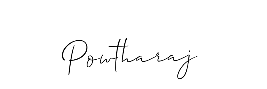 Powtharaj stylish signature style. Best Handwritten Sign (Allison_Script) for my name. Handwritten Signature Collection Ideas for my name Powtharaj. Powtharaj signature style 2 images and pictures png