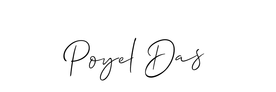 Design your own signature with our free online signature maker. With this signature software, you can create a handwritten (Allison_Script) signature for name Poyel Das. Poyel Das signature style 2 images and pictures png