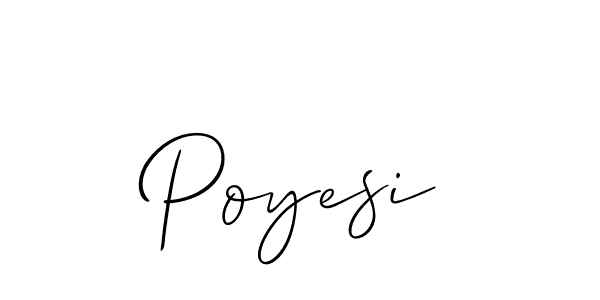 Also we have Poyesi name is the best signature style. Create professional handwritten signature collection using Allison_Script autograph style. Poyesi signature style 2 images and pictures png