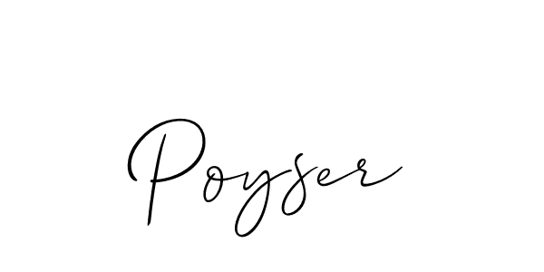 Make a beautiful signature design for name Poyser. Use this online signature maker to create a handwritten signature for free. Poyser signature style 2 images and pictures png