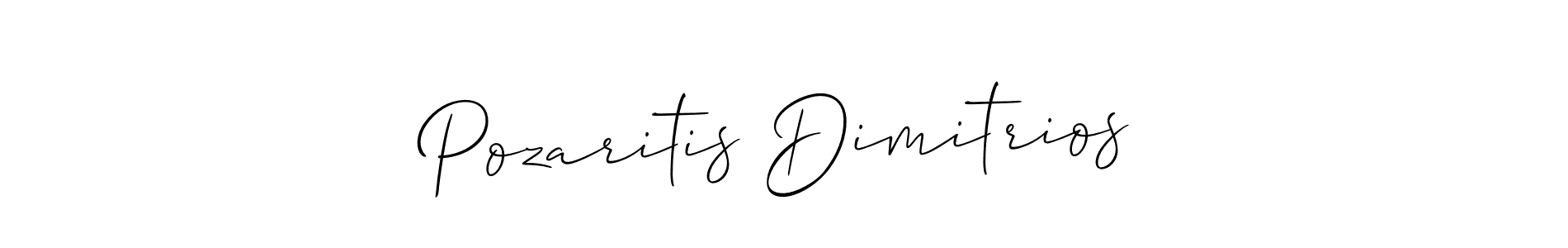 Similarly Allison_Script is the best handwritten signature design. Signature creator online .You can use it as an online autograph creator for name Pozaritis Dimitrios. Pozaritis Dimitrios signature style 2 images and pictures png