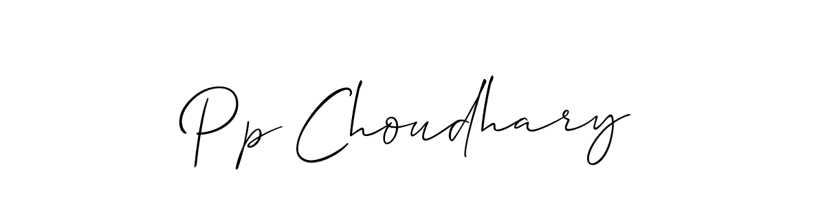 The best way (Allison_Script) to make a short signature is to pick only two or three words in your name. The name Pp Choudhary include a total of six letters. For converting this name. Pp Choudhary signature style 2 images and pictures png