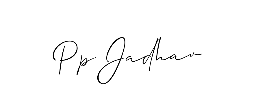 This is the best signature style for the Pp Jadhav name. Also you like these signature font (Allison_Script). Mix name signature. Pp Jadhav signature style 2 images and pictures png