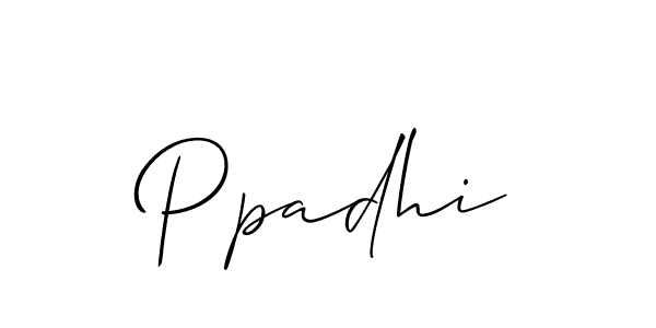 How to make Ppadhi signature? Allison_Script is a professional autograph style. Create handwritten signature for Ppadhi name. Ppadhi signature style 2 images and pictures png