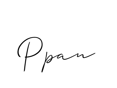 if you are searching for the best signature style for your name Ppan. so please give up your signature search. here we have designed multiple signature styles  using Allison_Script. Ppan signature style 2 images and pictures png