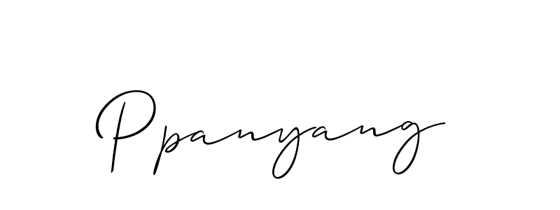 Also You can easily find your signature by using the search form. We will create Ppanyang name handwritten signature images for you free of cost using Allison_Script sign style. Ppanyang signature style 2 images and pictures png