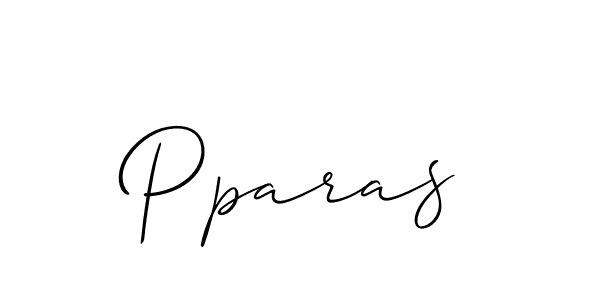 The best way (Allison_Script) to make a short signature is to pick only two or three words in your name. The name Pparas include a total of six letters. For converting this name. Pparas signature style 2 images and pictures png