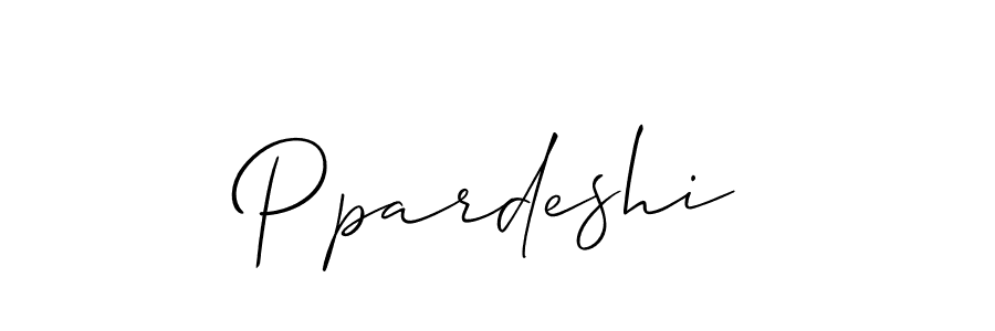 Best and Professional Signature Style for Ppardeshi. Allison_Script Best Signature Style Collection. Ppardeshi signature style 2 images and pictures png