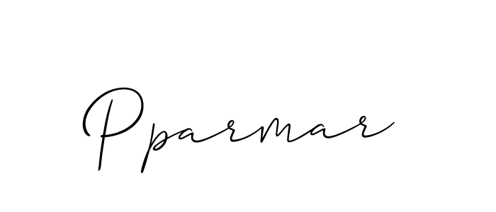 Pparmar stylish signature style. Best Handwritten Sign (Allison_Script) for my name. Handwritten Signature Collection Ideas for my name Pparmar. Pparmar signature style 2 images and pictures png