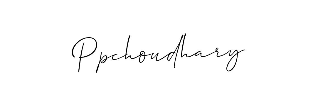 if you are searching for the best signature style for your name Ppchoudhary. so please give up your signature search. here we have designed multiple signature styles  using Allison_Script. Ppchoudhary signature style 2 images and pictures png
