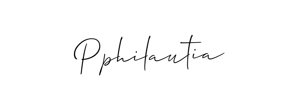 Create a beautiful signature design for name Pphilautia. With this signature (Allison_Script) fonts, you can make a handwritten signature for free. Pphilautia signature style 2 images and pictures png