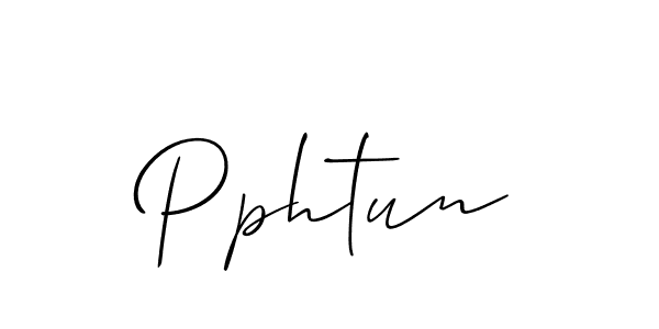 if you are searching for the best signature style for your name Pphtun. so please give up your signature search. here we have designed multiple signature styles  using Allison_Script. Pphtun signature style 2 images and pictures png