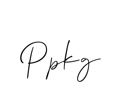 Make a beautiful signature design for name Ppkg. Use this online signature maker to create a handwritten signature for free. Ppkg signature style 2 images and pictures png