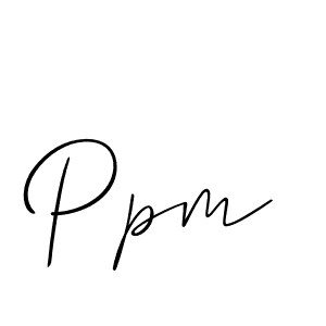 Make a beautiful signature design for name Ppm. With this signature (Allison_Script) style, you can create a handwritten signature for free. Ppm signature style 2 images and pictures png