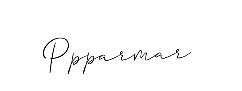 Design your own signature with our free online signature maker. With this signature software, you can create a handwritten (Allison_Script) signature for name Ppparmar. Ppparmar signature style 2 images and pictures png