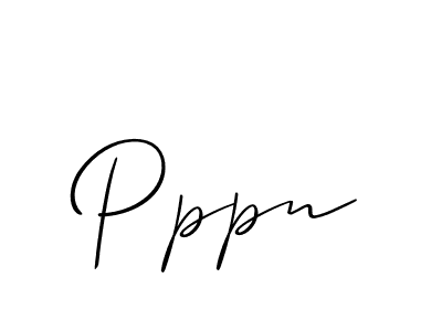How to make Pppn name signature. Use Allison_Script style for creating short signs online. This is the latest handwritten sign. Pppn signature style 2 images and pictures png