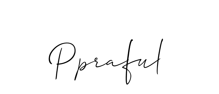 Allison_Script is a professional signature style that is perfect for those who want to add a touch of class to their signature. It is also a great choice for those who want to make their signature more unique. Get Ppraful name to fancy signature for free. Ppraful signature style 2 images and pictures png