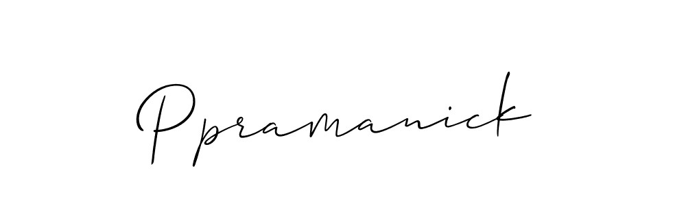 Ppramanick stylish signature style. Best Handwritten Sign (Allison_Script) for my name. Handwritten Signature Collection Ideas for my name Ppramanick. Ppramanick signature style 2 images and pictures png