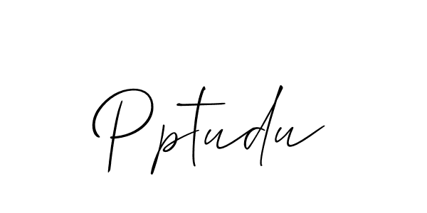 Similarly Allison_Script is the best handwritten signature design. Signature creator online .You can use it as an online autograph creator for name Pptudu. Pptudu signature style 2 images and pictures png