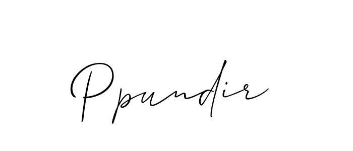 Make a beautiful signature design for name Ppundir. Use this online signature maker to create a handwritten signature for free. Ppundir signature style 2 images and pictures png